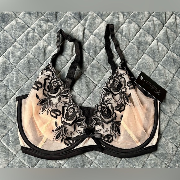 NWT Fredericks Of Hollywood Meghan Sheer Cup Underwire Bra - Picture 4 of 7